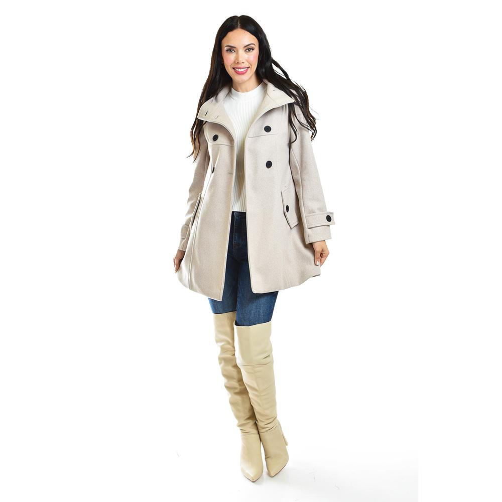Foto 7 pulgar | Abrigo Con Capucha Roman Fashion / Juvenil, 1020 (beige) Beige
