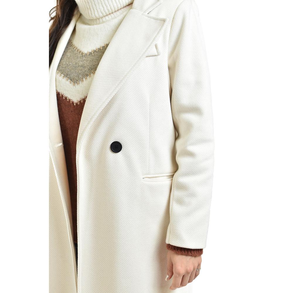 Foto 4 | Abrigo Largo Con Textura Roman Fashion /juvenil, 2009 (hueso) Beige