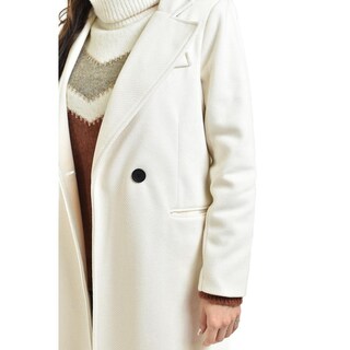Foto 4 | Abrigo Largo Con Textura Roman Fashion /juvenil, 2009 (hueso) Beige