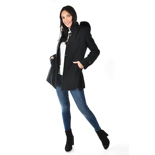 Foto 4 | Abrigo Con Capucha Roman Fashion /juvenil, 1306 (negro) Negro