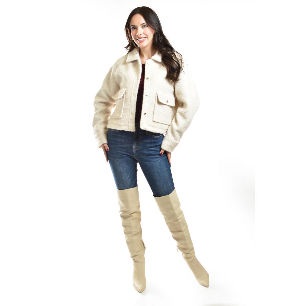 Foto 6 pulgar | Chaqueta Teddy Roman Fashion /juvenil, 121 (hueso) Beige