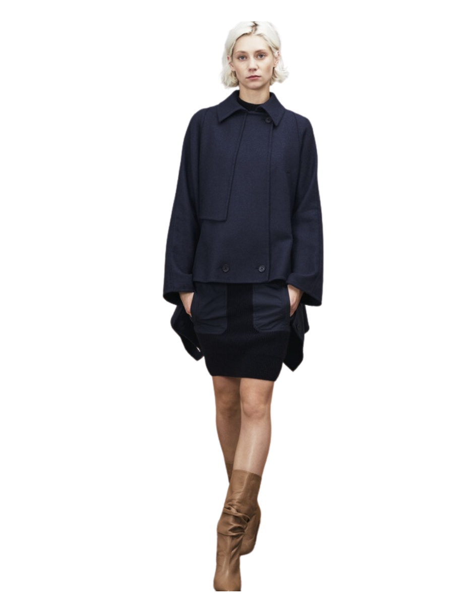 Foto 4 | Abrigo De Lana Lacoste Colección Nueva York Color Azul Para Dama