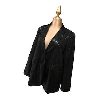 Foto 5 | Saco Con Lentejuela Color Negro Erivel