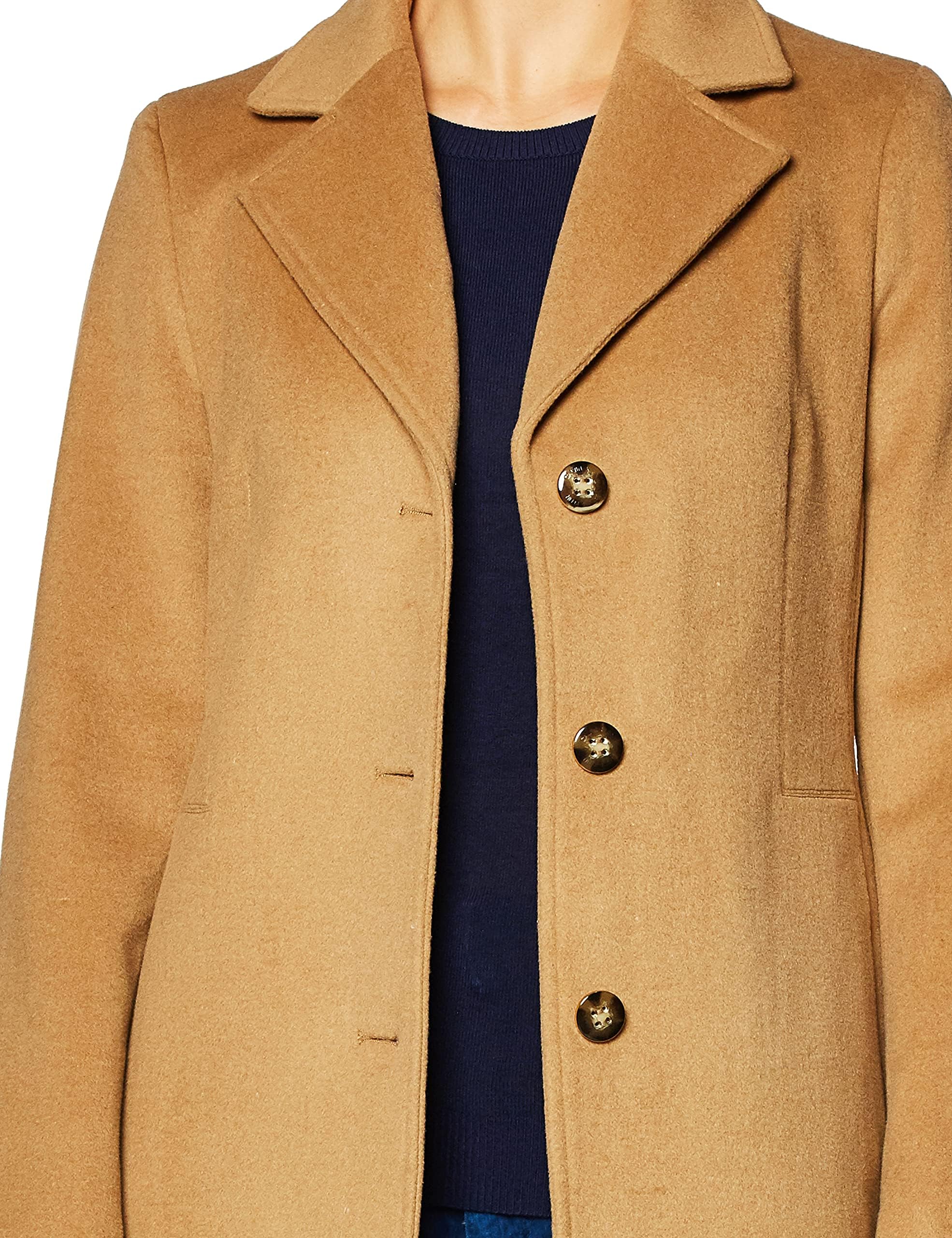 Foto 3 | Abrigo Calvin Klein Classic De Mezcla De Lana Y Cachemir Para Mujer - Venta Internacional.