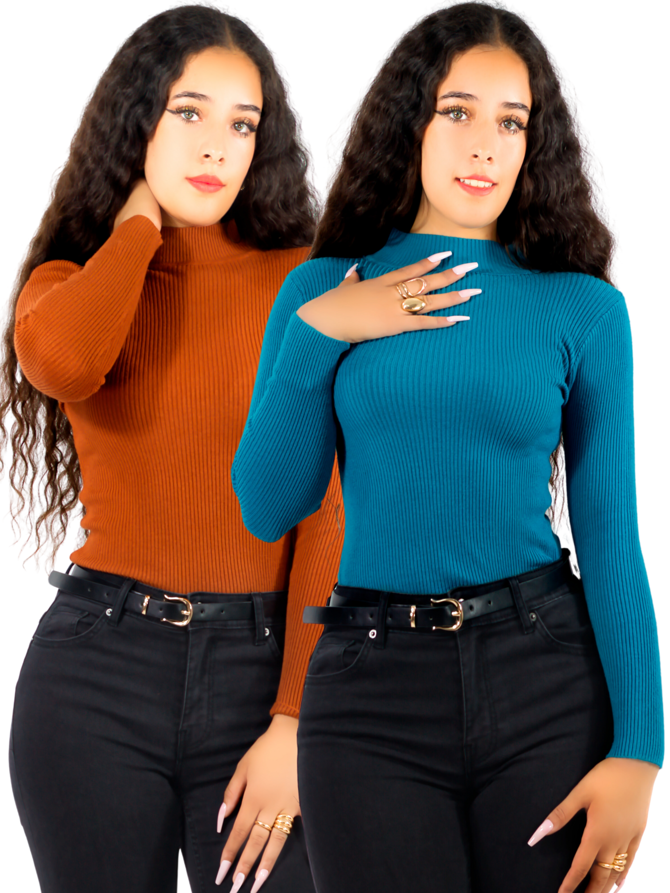 Foto 1 | Set De Dos Sueteres Para Mujer Casual Sweater Dama Diseño Canale Suet-1008-px2 Variedad De Colores Invierno Blusa