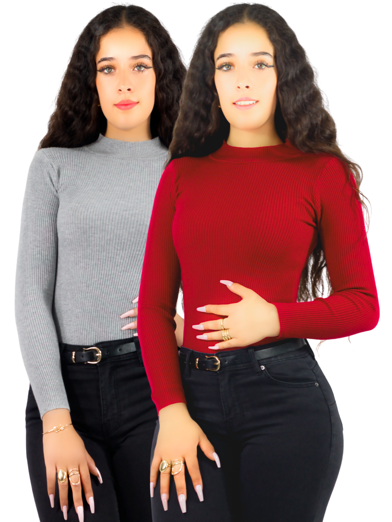Foto 2 pulgar | Set De Dos Sueteres Para Mujer Casual Sweater Dama Diseño Canale Suet-1008-px2 Variedad De Colores Invierno Blusa