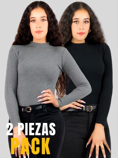 Foto 5 | Set De Dos Sueteres Para Mujer Casual Sweater Dama Diseño Canale Suet-1008-px2 Variedad De Colores Invierno Blusa