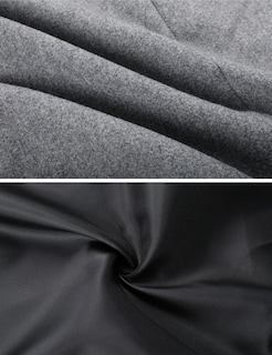 Foto 7 | Gabardina Pea Tanming Para Mujer, Mezcla De Lana, Gris Claro, Xs - Venta Internacional.