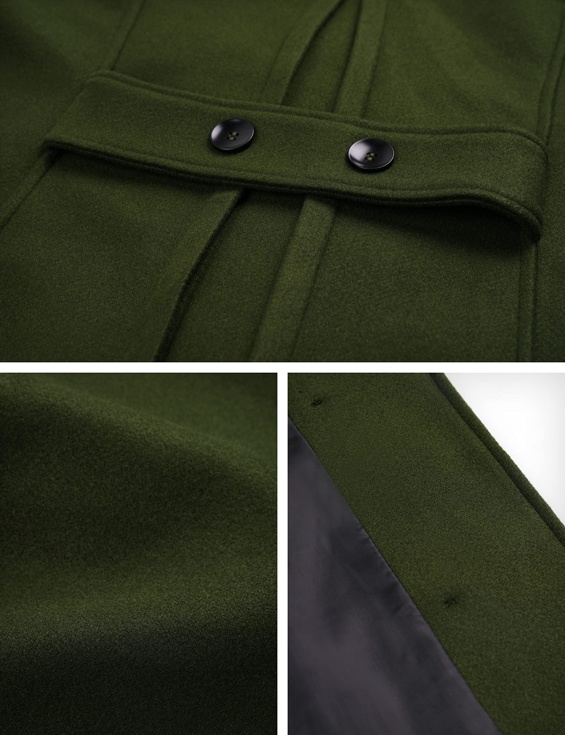 Foto 7 pulgar | Gabardina Coat Tanming, Cálida, De Lana Con Doble Botonadura, Para Mujer - Venta Internacional.