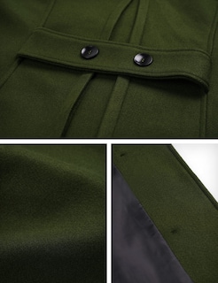 Foto 6 | Gabardina Coat Tanming, Cálida, De Lana Con Doble Botonadura, Para Mujer - Venta Internacional.