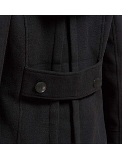 Foto 6 | Gabardina De Lana Con Capucha Para Mujer Bronceada, Color Negro - Venta Internacional.