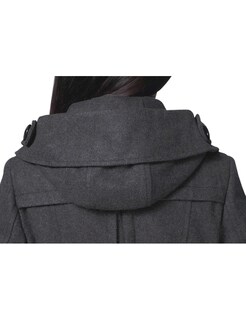 Foto 7 | Gabardina Coat Tanming De Lana Con Capucha Para Mujer - Venta Internacional.