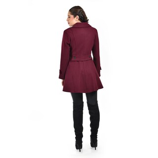 Foto 3 | Abrigo Tipo Trench Roman Fashion /juvenil 1520 (vino) Vino