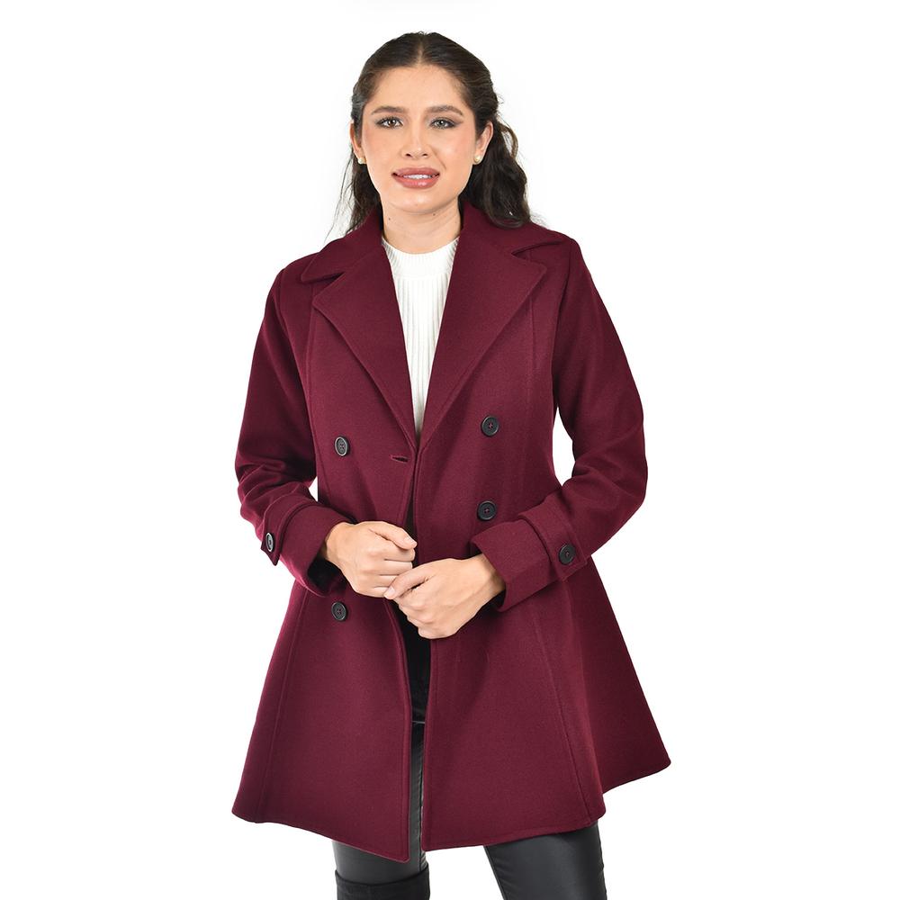 Foto 4 | Abrigo Tipo Trench Roman Fashion /juvenil  1520 (vino) Vino