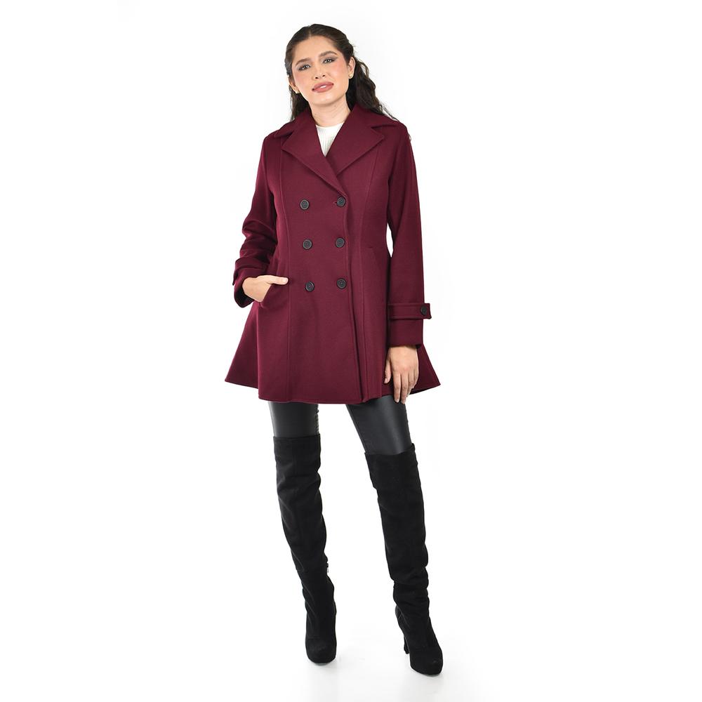 Foto 5 | Abrigo Tipo Trench Roman Fashion /juvenil  1520 (vino) Vino
