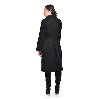 Foto 3 | Abrigo Largo Con Cinto Roman Fashion /juvenil 3013 (negro) Negro