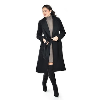 Foto 4 | Abrigo Largo Con Cinto Roman Fashion /juvenil 3013 (negro) Negro