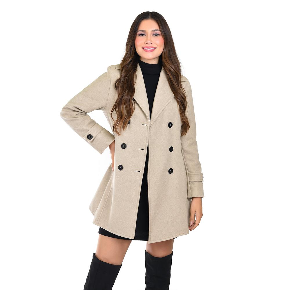 Foto 2 pulgar | Abrigo Tipo Trench Roman Fashion /juvenil  1520 (cafe) Multicolor