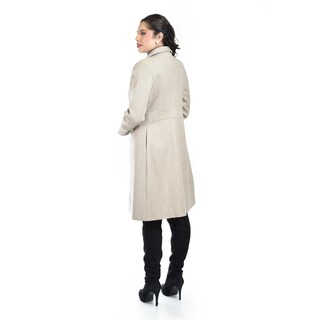Foto 3 | Abrigo Recto Con Botones Frontales Roman Fashion /juvenil 3014 (beige) Beige