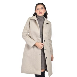Foto 5 | Abrigo Recto Con Botones Frontales Roman Fashion /juvenil 3014 (beige) Beige