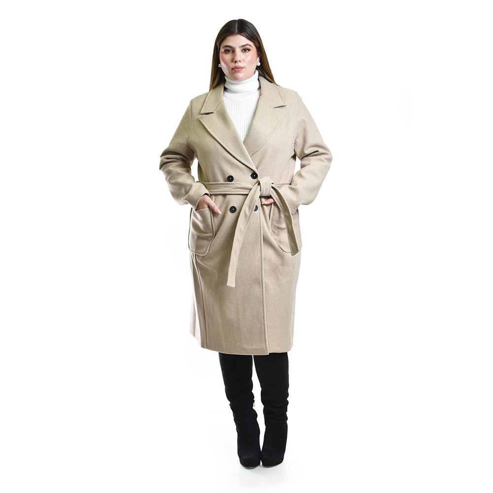 Foto 1 | Abrigo Largo con Cinto Roman Fashion para Mujer