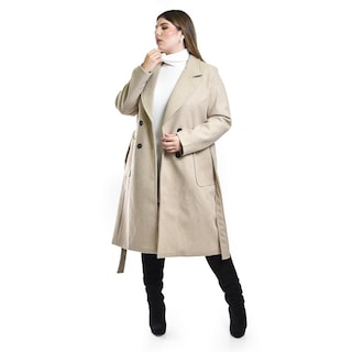 Foto 4 | Abrigo Largo con Cinto Roman Fashion para Mujer