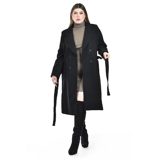 Foto 1 | Abrigo Largo con Cinto Roman Fashion para Mujer
