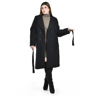 Foto 4 | Abrigo Largo con Cinto Roman Fashion para Mujer