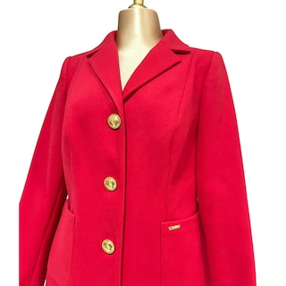 Foto 4 | Abrigo Color Rojo Mussi