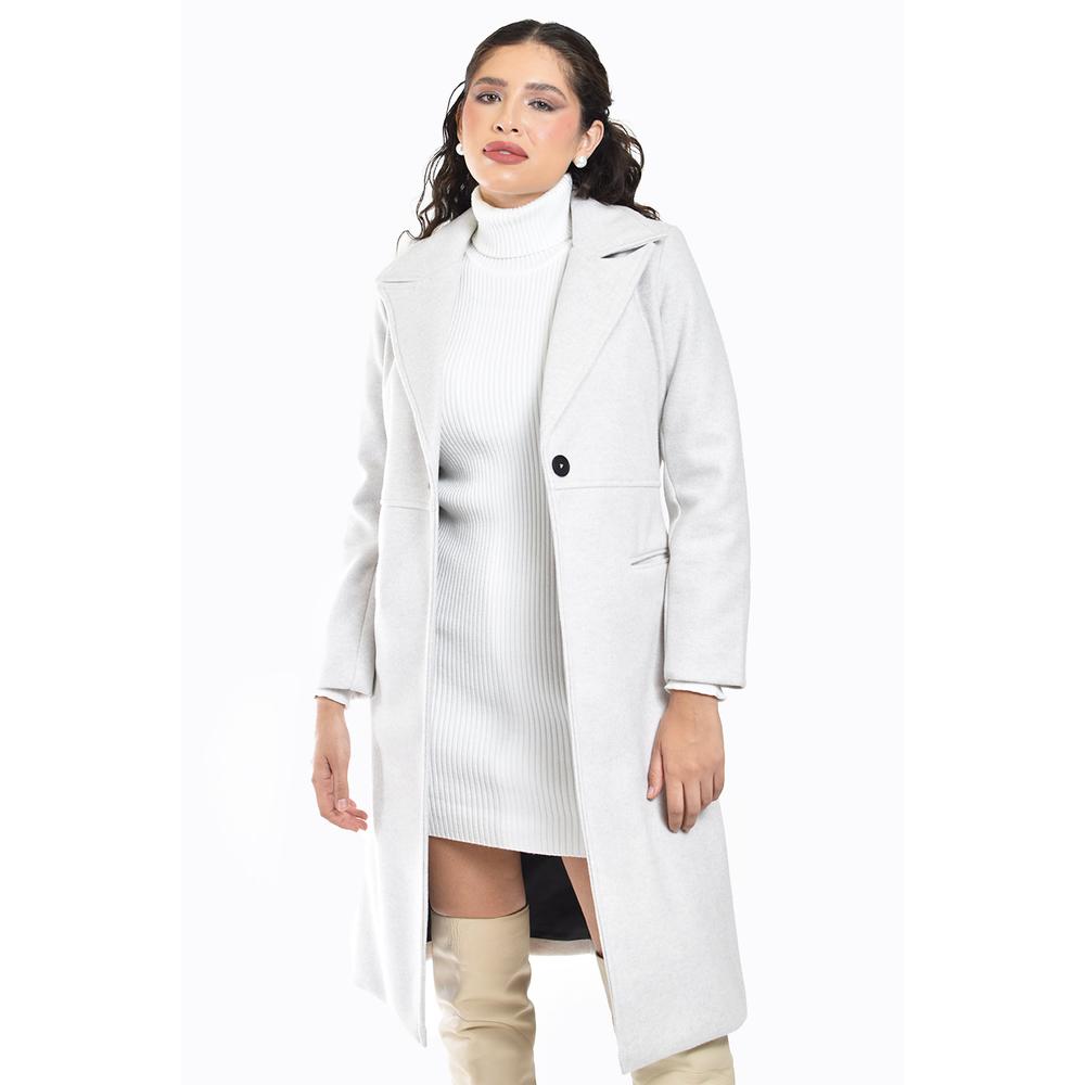 Foto 6 pulgar | Abrigo Largo Con Boton Roman Fashion /juvenil  3017 (hueso) Beige