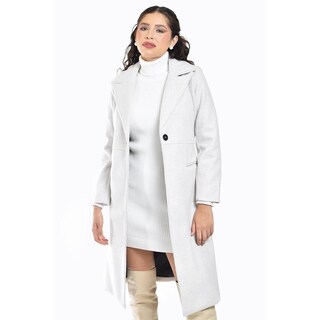 Foto 5 | Abrigo Largo Con Boton Roman Fashion /juvenil 3017 (hueso) Beige