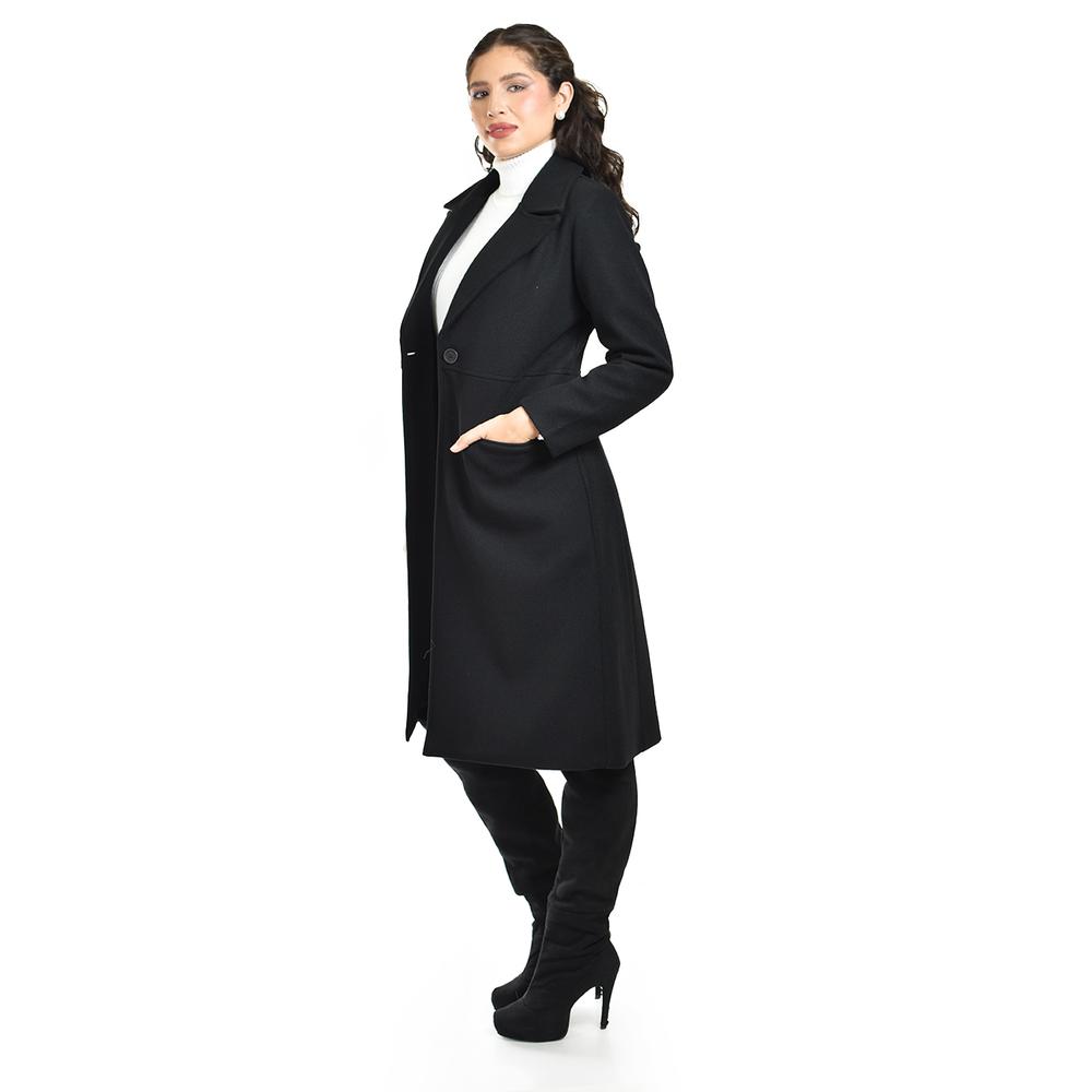 Foto 2 | Abrigo Largo Con Boton Roman Fashion /juvenil  3017 (negro) Negro
