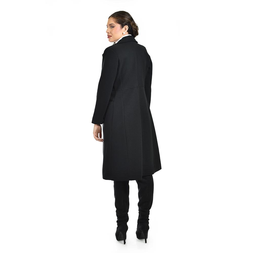 Foto 3 | Abrigo Largo Con Boton Roman Fashion /juvenil  3017 (negro) Negro