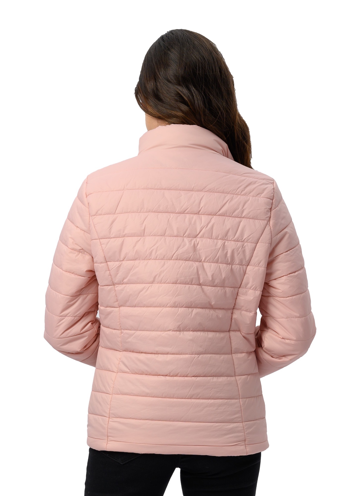 Foto 3 pulgar | Chamarra Capitonada Corte Slim para Mujer Refinery Republic color Rosa Claro