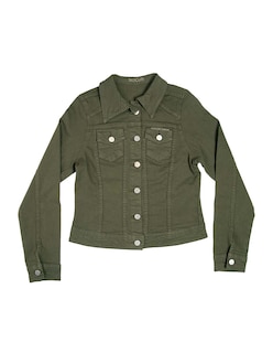 Foto 5 | Chamarra Indicum Denim Green Slim Fit color Verde para Mujer