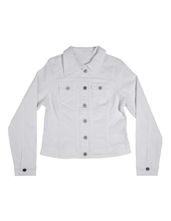 Foto 5 | Chamarra Indicum Denim Pale Slim Fit color Blanco para Mujer