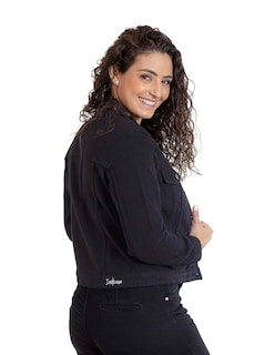 Foto 2 | Chamarra De Mezclilla Indicum Noir Slim Fit Negra
