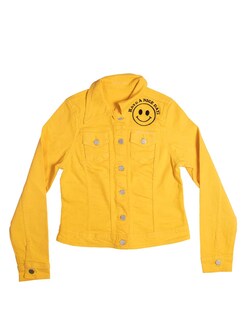 Foto 4 | Chamarra para Dama Indicum Happy Slim Fit color Amarillo