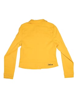 Foto 5 | Chamarra para Dama Indicum Happy Slim Fit color Amarillo