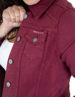 Foto 4 | Chamarra Indicum Denim color Tinto para Mujer