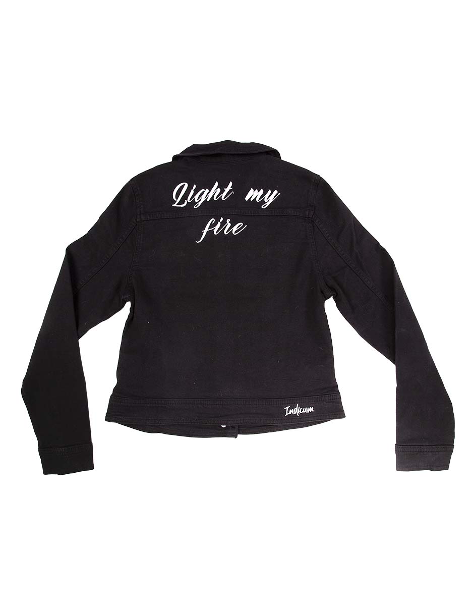Foto 5 | Chamarra para Dama Indicum Fire Slim Fit color  Negro
