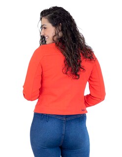 Foto 2 | Chamarra De Mezclilla Indicum Diamond Slim Fit Color Rojo