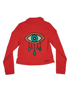Foto 5 | Chamarra para Dama Indicum Blink Slim Fit color Rojo