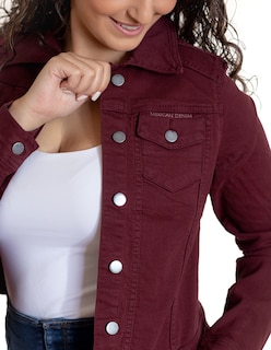 Foto 4 | Chamarra Indicum Denim color Tinto para Mujer
