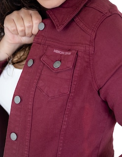 Foto 4 | Chamarra Indicum Denim color Tinto para Mujer