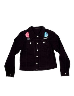 Foto 4 | Chamarra De Mezclilla Indicum Mundos Slim Fit Color Negro