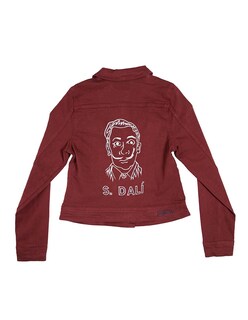 Foto 5 | Chamarra De Mezclilla Indicum Dali Slim Fit Color Vino