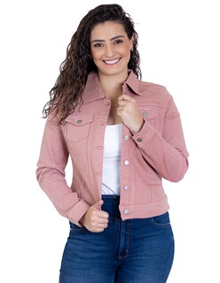 Foto 1 | Chamarra de Mezclilla Indicum Denim Wednesday color Rosa Slim Fit