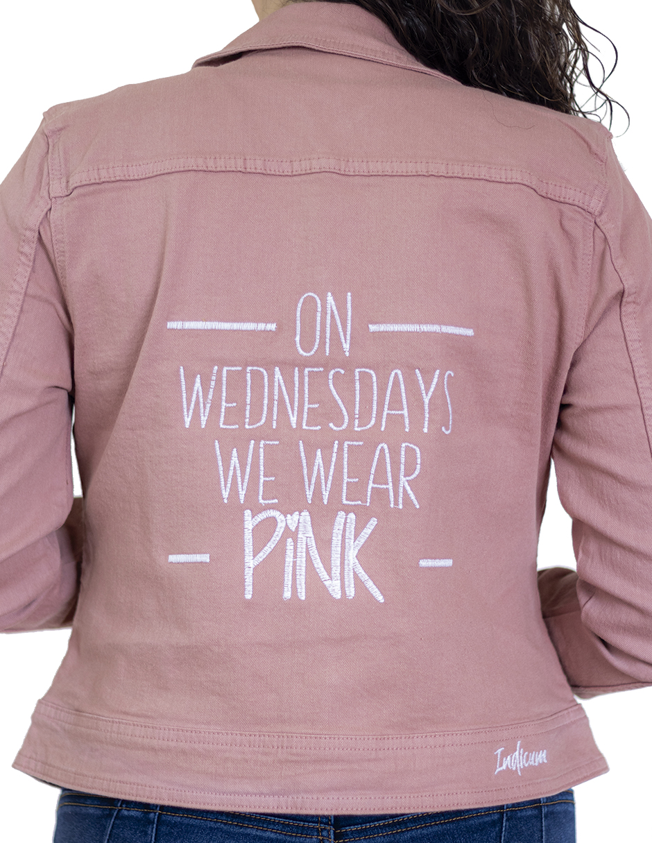 Foto 4 pulgar | Chamarra de Mezclilla Indicum Denim Wednesday color Rosa Slim Fit