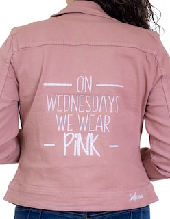 Foto 3 | Chamarra de Mezclilla Indicum Denim Wednesday color Rosa Slim Fit